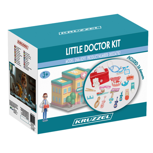Children's Medical Set – Little Doctor Dentist & First Aid Kit by KRUZZEL (WNDR24782) - Image 8