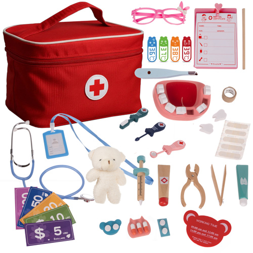 Children's Medical Set – Little Doctor Dentist & First Aid Kit by KRUZZEL (WNDR24782) - Image 9