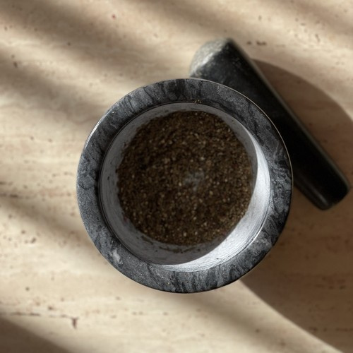 Marble Mortar and Pestle – Natural Stone Grinder for Herbs and Spices (WNDR24576) - Image 6
