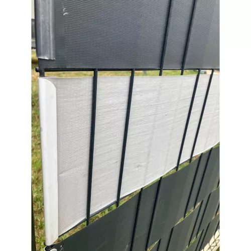 GARDLOV Strong Fence Tape 450g/m² for Panel Fence + 25 Mounting Clips – 19 x 3500 cm, Grey (WNDR23697) - Image 17
