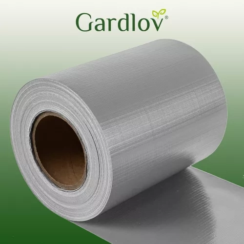 GARDLOV Strong Fence Tape 450g/m² for Panel Fence + 25 Mounting Clips – 19 x 3500 cm, Grey (WNDR23697) - Image 18