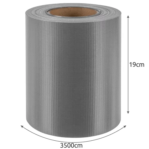 GARDLOV Strong Fence Tape 450g/m² for Panel Fence + 25 Mounting Clips – 19 x 3500 cm, Grey (WNDR23697) - Image 19