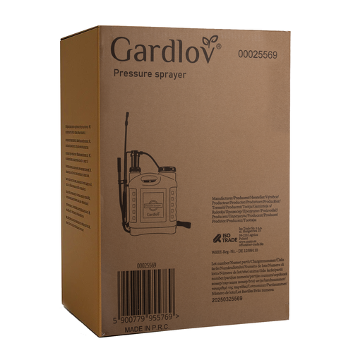 GARDLOV 16L Garden Pressure Sprayer – Handheld Sprayer with 50cm Lance & 120cm Hose (WNDR25569) - Image 4
