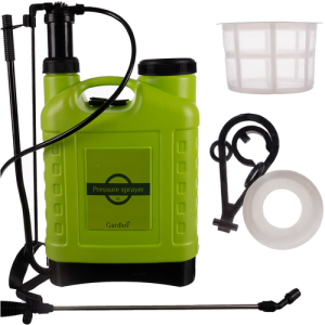 GARDLOV 16L Garden Pressure Sprayer – Handheld Sprayer with 50cm Lance & 120cm Hose (WNDR25569)