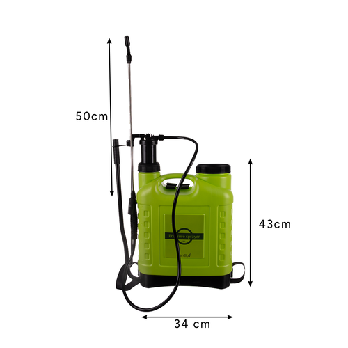 GARDLOV 16L Garden Pressure Sprayer – Handheld Sprayer with 50cm Lance & 120cm Hose (WNDR25569) - Image 6