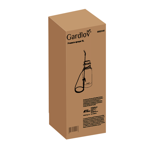 GARDLOV 5L Hand-Held Garden Pressure Sprayer with 40 cm Lance and 110 cm Hose (WNDR25581) - Image 8