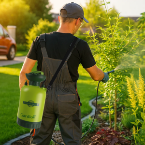 GARDLOV 8L Hand-Held Garden Pressure Sprayer with 40 cm Lance and 100 cm Hose (WNDR25430)