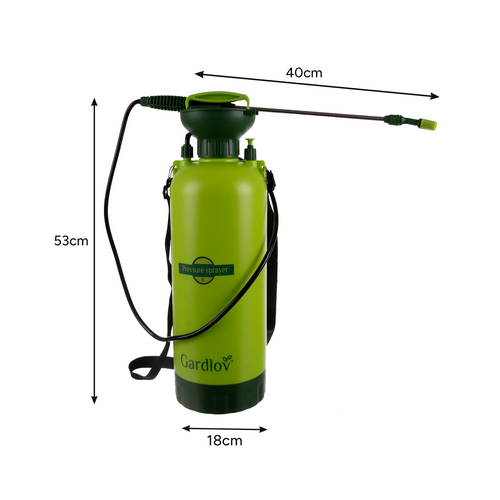 GARDLOV 8L Hand-Held Garden Pressure Sprayer with 40 cm Lance and 100 cm Hose (WNDR25430) - Image 7