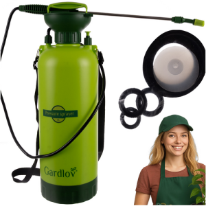 GARDLOV 8L Hand-Held Garden Pressure Sprayer with 40 cm Lance and 100 cm Hose (WNDR25430)