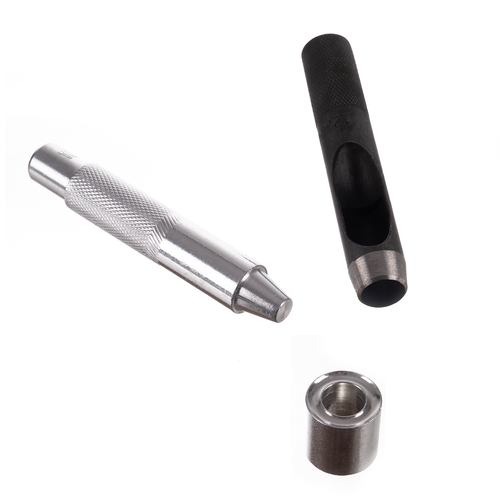 GARDLOV Eyelet Kit with Riveter, Hole Punch + 100 Eyelets (12/20mm) & Organizer Case (WNDR25811) - Image 3