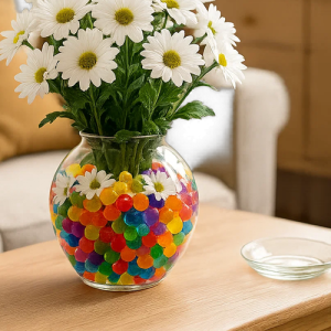 Kruzzel Gel Balls – 50,000 pcs | Water Gel Ammo for Toy Guns, Decorations, and More (WNDR25831)