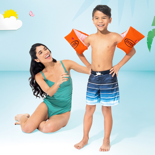 Intex Inflatable Swimming Armbands for Children (Age 6-12) – Red Large Size 30x15 cm (WNDR25157) - Image 4