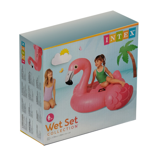 Intex Inflatable Flamingo Lounger for Pool & Beach – Large Pink, Model 57558 (WNDR25165) - Image 8