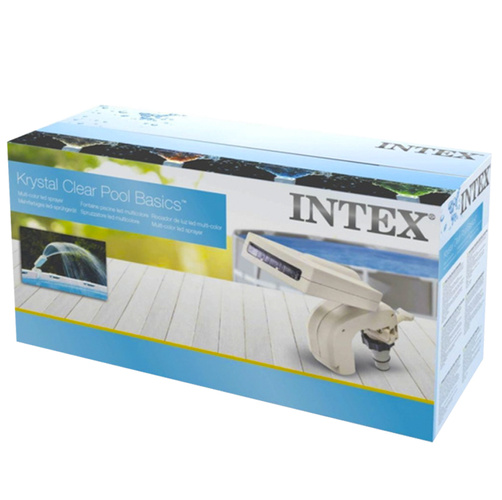 INTEX Pool Fountain with Colorful LED Lights – Universal LED Sprayer Water Curtain (WNDR25191) - Image 8