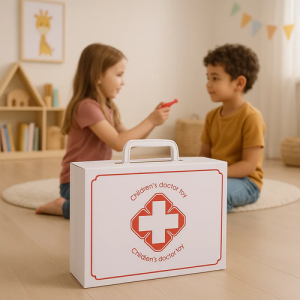KRUZZEL XXL Little Doctor Set for Kids – First Aid Kit with Accessories, Educational Medical Role Play (WNDR25115)