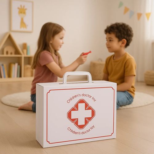 KRUZZEL XXL Little Doctor Set for Kids – First Aid Kit with Accessories, Educational Medical Role Play (WNDR25115) - Image 2