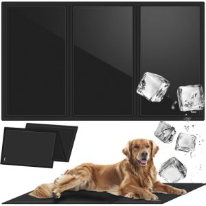 XXL 110x70cm Cooling Gel Mat for Dogs & Cats – Foldable, Waterproof, Safe for Pets, by PURLOV (WNDR25536)