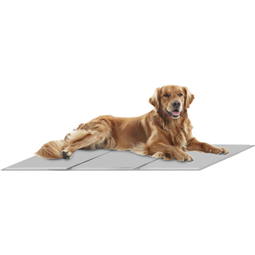 XXL 110x70cm Cooling Gel Mat for Dogs & Cats – Foldable, Waterproof, Gray – by PURLOV (WNDR25537) - Image 9