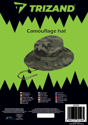 TRIZAND Men's Camouflage Fishing Hat – Lightweight, Adjustable, 60 cm (WNDR23833) - Image 9