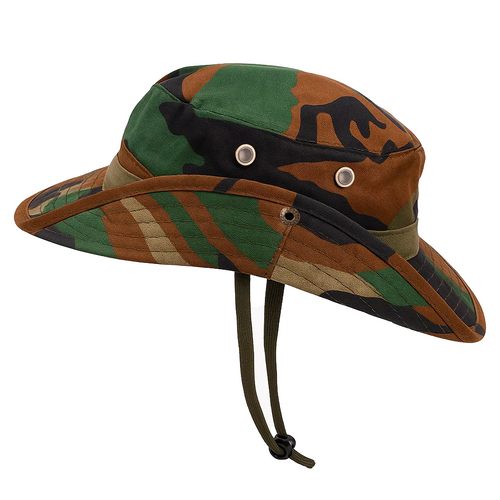 TRIZAND Men's Camouflage Fishing Hat – Lightweight, Adjustable, 60 cm (WNDR23833) - Image 3