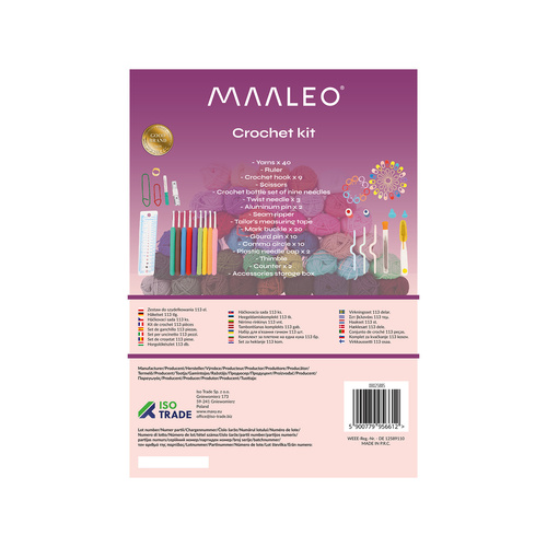 MAALEO 113-Piece Crochet Set with XXL Bag – Complete Starter & Advanced Kit (WNDR25885) - Image 12