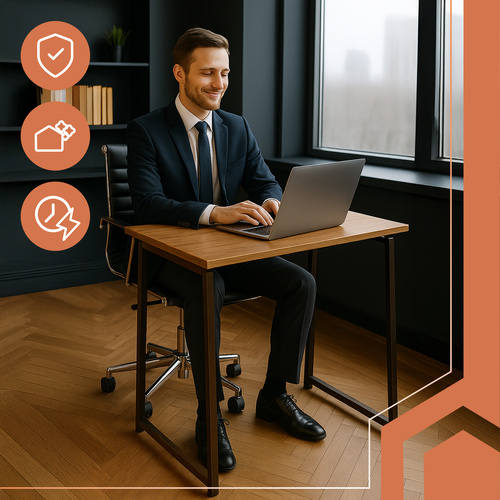 RUHHY Folding Desk – Space-Saving, Stylish, and Functional (WNDR26116) - Image 9