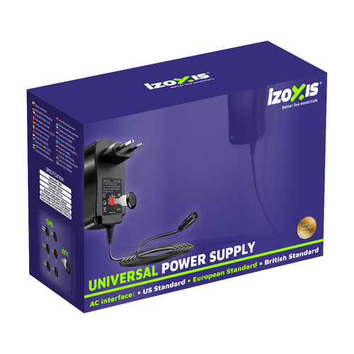 IZOXIS Universal Adjustable Power Supply 3–12V 30W with USB – One Charger, Countless Possibilities (WNDR26106) - Image 10