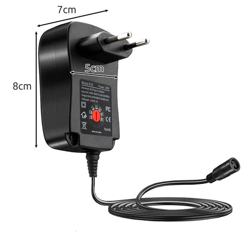 IZOXIS Universal Adjustable Power Supply 3–12V 30W with USB – One Charger, Countless Possibilities (WNDR26106) - Image 3