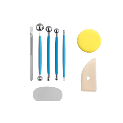 MAALEO XXL Clay Sculpting & Modeling Tool Set – 40 Pieces in a Roll-Up Case (WNDR26135) - Image 8
