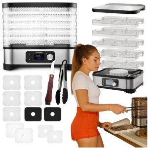 RUHHY Mushroom Dryer – Efficient, Versatile, and Energy-Saving Food Dehydrator (WNDR25928)