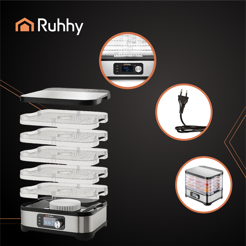RUHHY Mushroom Dryer – Efficient, Versatile, and Energy-Saving Food Dehydrator (WNDR25928) - Image 9
