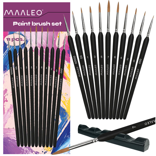 MAALEO 11-Piece Artistic Painting Brush Set with Stand – Master Every Stroke (WNDR26118) - Image 6