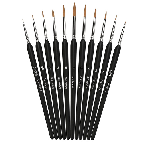 MAALEO 11-Piece Artistic Painting Brush Set with Stand – Master Every Stroke (WNDR26118) - Image 7