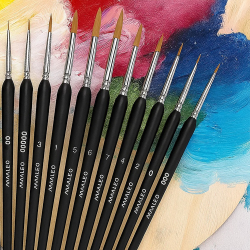 MAALEO 11-Piece Artistic Painting Brush Set with Stand – Master Every Stroke (WNDR26118) - Image 8