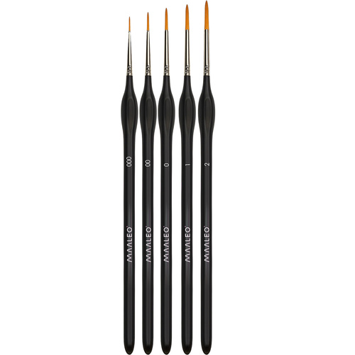 MAALEO Artistic Painting Brushes – Set of 5 with Stand - Precision & Comfort in Every Stroke (WNDR26119) - Image 11