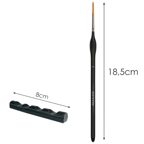 MAALEO Artistic Painting Brushes – Set of 5 with Stand - Precision & Comfort in Every Stroke (WNDR26119) - Image 5
