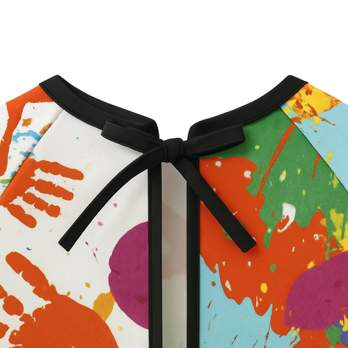 KRUZZEL Waterproof Children's Apron – For Painting, Cooking & Creative Fun (Ages 4–6) (WNDR26122) - Image 8