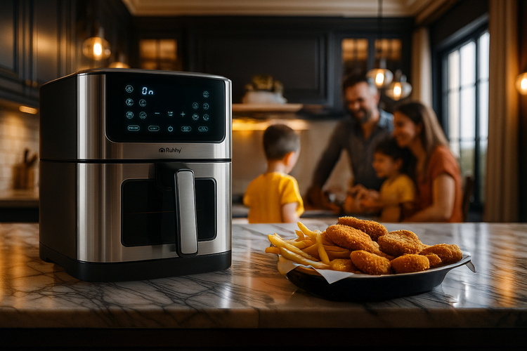 RUHHY XXL Air Fryer 8L – Healthy Cooking, Maximum Capacity, Zero Guilt (WNDR25512) - Image 14