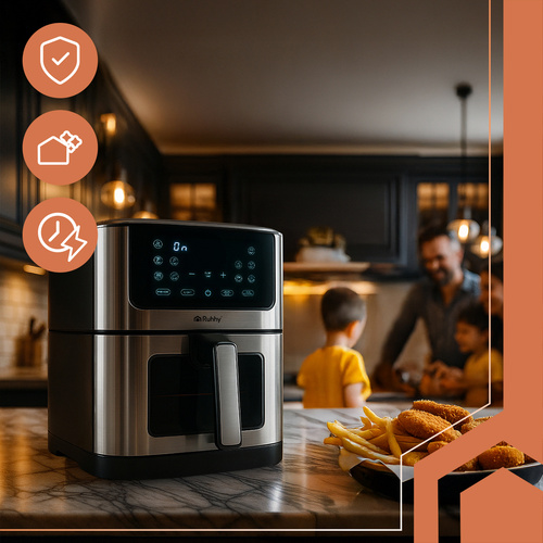 RUHHY XXL Air Fryer 8L – Healthy Cooking, Maximum Capacity, Zero Guilt (WNDR25512) - Image 6
