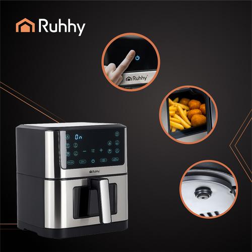 RUHHY XXL Air Fryer 8L – Healthy Cooking, Maximum Capacity, Zero Guilt (WNDR25512) - Image 7