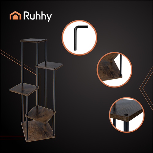 RUHHY 5-Tier Loft Standing Flower Stand – Vertical Elegance for Your Green Space (WNDR25998) - Image 8