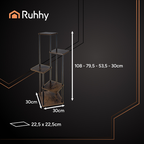 RUHHY 5-Tier Loft Standing Flower Stand – Vertical Elegance for Your Green Space (WNDR25998) - Image 6