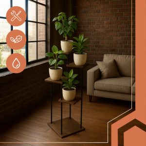 RUHHY 5-Tier Loft Standing Flower Stand – Vertical Elegance for Your Green Space (WNDR25998)