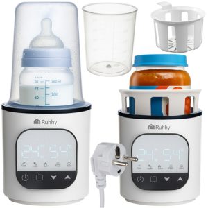 RUHHY 5in1 Bottle Warmer – Multifunctional Heating, Sterilizing & Defrosting for Baby Care (WNDR25962)