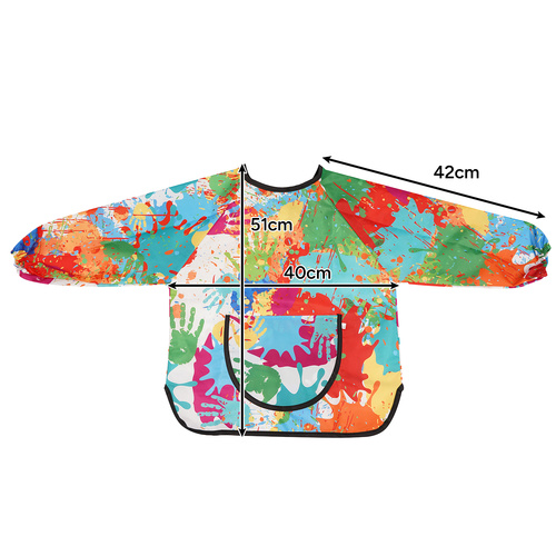 KRUZZEL Children's Waterproof Apron – For Painting, Cooking & Creative Fun (Ages 1–3) (WNDR26121) - Image 11