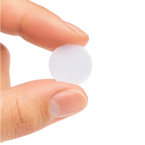 RUHHY Round Velcro Set – 18 mm Self-Adhesive Hook & Loop Fasteners - 500 pcs, White (WNDR25884) - Image 11