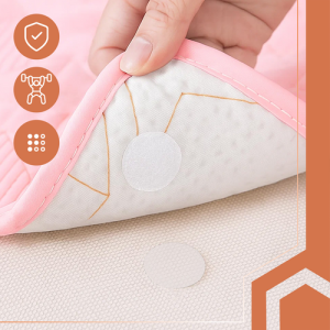 RUHHY Round Velcro Set – 18 mm Self-Adhesive Hook & Loop Fasteners - 500 pcs, White (WNDR25884)