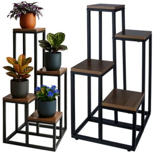 RUHHY 4-Tier Loft Standing Flower Stand – Elegance & Functionality in Vertical Design (WNDR25997)
