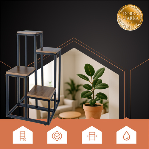 RUHHY 4-Tier Loft Standing Flower Stand – Elegance & Functionality in Vertical Design (WNDR25997) - Image 9