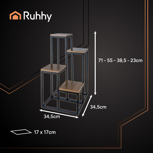 RUHHY 4-Tier Loft Standing Flower Stand – Elegance & Functionality in Vertical Design (WNDR25997) - Image 10